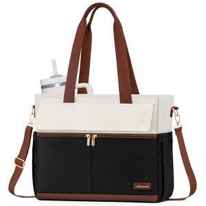 Laptop Bag for Women 15 Inch Canvas Laptop Large Capacity Work Bags - 1 of 4