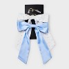 Girls' 2pk Flower Satin Bow Hair Clips - art class™ Blue/White: Fashion Accessory for All Hair Types, Ages 10-12 - 3 of 4