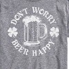 Men's - Instant Message - Don't Worry Beer Happy Short Sleeve Graphic T-Shirt - 2 of 4