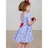 RuffleButts Girls Knit Short Sleeve Twirl Dress - 4 of 4