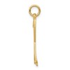Black Bow Jewelry 14k Yellow Gold Crossed Ski Poles Pendant - 2 of 4
