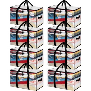 Heavy Duty Moving Bags Strong Handle, Extra Large Moving Boxes, Storage Tote Clothes, College Moving Supplies - 1 of 4