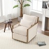 CAVINAS Swivel Barrel Accent Chair With 360 Degree Rotation, High-Density Foam Cushion, Soft Fabric Upholstery - 2 of 4
