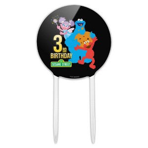 Sesame Street Sesame Street 3rd Birthday Acrylic Cake Topper - 1 of 4