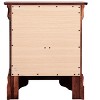 Gulches 24"H Cherry Nightstand with 2 Drawers, Silver Hardware - 21"W x 16"D, No Assembly Needed - 3 of 4