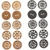 Bright Creations 120 Pieces Wooden Buttons for Crafts and Sewing, 5 Designs (0.98 in) - 4 of 4