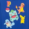 Boys' Pokemon Starter Elevated Hooded Sweatshirt - Blue - 4 of 4