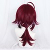 Unique Bargains Women's Wigs 13" Wine Red with Wig Cap - 4 of 4