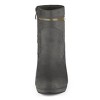 Allegra K Women's Slip-on Zip Round Toe Heel Ankle Boots - 3 of 4