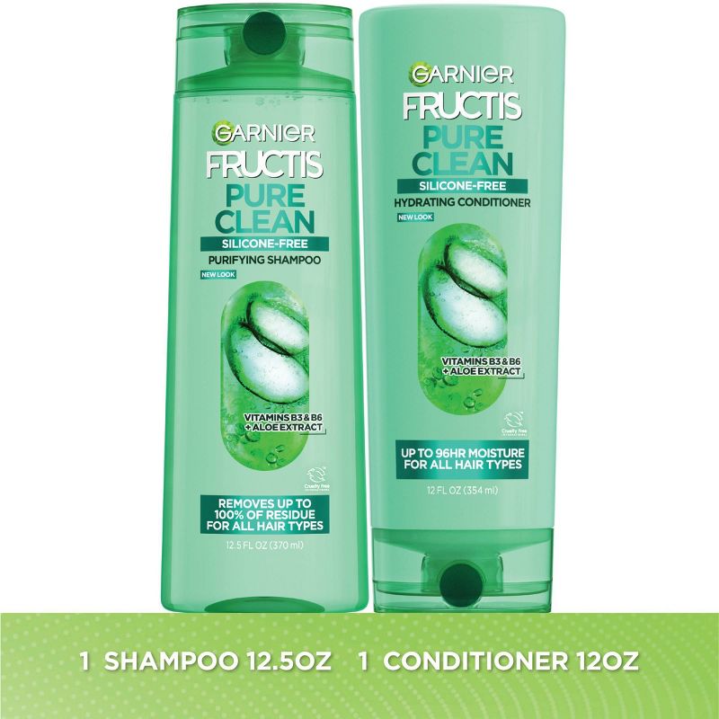 Garnier Pure Clean Everyday Shampoo and Conditioner - 25 fl oz/2pk, 4 of 7