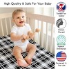 Sweet Jojo Designs Boy, Girl, Unisex/Gender Neutral Baby Fitted Crib Sheet Gingham Plaid Black and White - 3 of 4