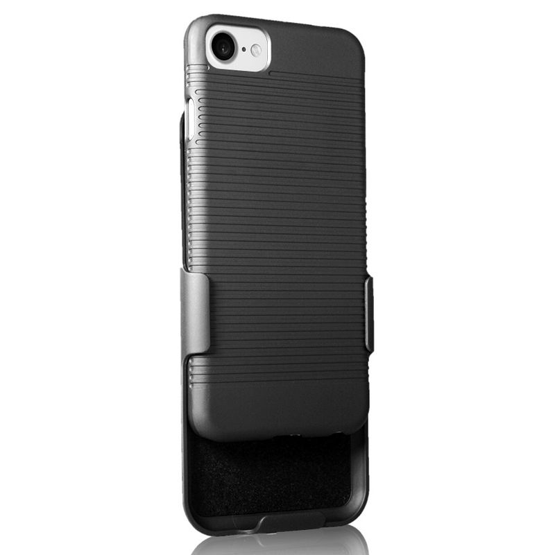 Nakedcellphone Case and Belt Clip Holster for iPhone 8 - Black, 4 of 8