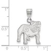 Black Bow Jewelry 10k White Gold Georgia Bulldogs NCAA Medium Pendant - 2 of 3