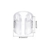 Unique Bargains Plastic Reusable Easy to Recognize Clothes Hanger Sizer Marker Garment Color Coding Clear 100 Pcs - 2 of 4