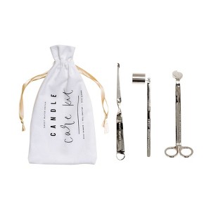 Sweet Water Decor Silver Candle Care Kit - 3pc - Snuffer, Scissors, Wick Dipper - 1 of 4