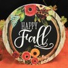 12.0 Inch Fall Floral Wreath Stepping Sto Autumn Stepping Stones - 2 of 3