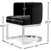 Meridian Furniture,Gianna Velvet Dining Chair - 4 of 4
