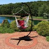 Sunnydaze Large Tufted Victorian Hammock Chair Swing with C-Stand - 300 lb Weight Capacity - 2 of 4