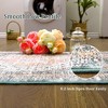 Area Rug Vintage Persian Floral Print Floor Cover Washable Foldable Thin Rug - 2 of 4