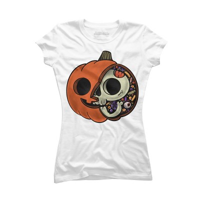 Junior's Design By Humans Halloween Anatomy By ppmid T-Shirt
