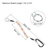 Unique Bargains Retractable Spiral Coiled Safety Cords Carabiners Fishing Tool Lanyards 6 Pcs - 2 of 4