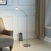 54-Inch-Long Tinsley Silver Integrated LED Task Floor Lamp for Living Room Bedroom Office House Home - 2 of 4