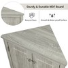 QingMoon Triangle Bathroom Storage Cabinet, Freestanding Floor Corner Cabinet with Doors and Adjustable Shelves for Bathroom, Living Room - 4 of 4