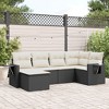 vidaXL Garden Sofa Set Black, Cream White - 2 of 4