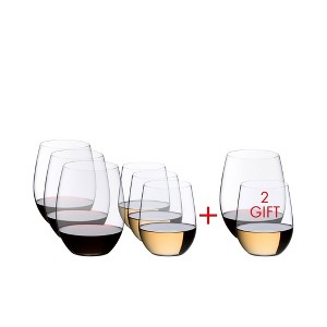 Riedel (Set of 8) 11.25 fl oz O Wine Tumbler Cabernet/Viognier Wine Glasses - 1 of 4