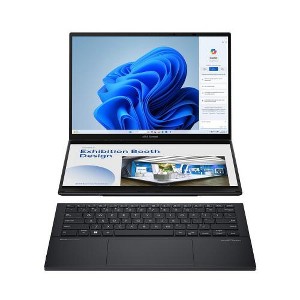 ASUS Zenbook DUO Dual 14" OLED 3K 120Hz Touchscreen Laptop Intel Core Ultra 7 255H 32GB RAM 1TB SSD Inkwell Gray - 1 of 4