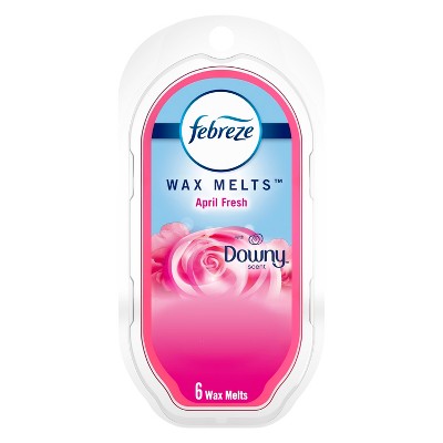 Febreze - Wax Melts, April Fresh, Downy Scent, 2.5 Oz, 6 Wax Melts