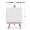 KINGART Easel & Canvas Set 4” x 4”, 8 pc - 2 of 4