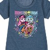 Girls' - Mattel - Class Crew In Attendance Graphic Short Sleeve Fleece Dress - 2 of 4