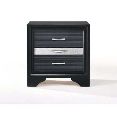 NicBex Nightstand with Drawers,Side Table with Metal Handles and Elegant Finish,Modern Bedside Table for Bedroom,Living Room