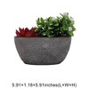 Unique Bargains Artificial Plants Plastic Blue Green 5.91"x1.18"x5.91" 1Pcs - 3 of 4