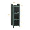 KTMBDW Display Storage Cabinet with Glass Door, Curio Cabinet with 5-Tier (4-Tier) Storage, HD&Tempered Glass Display Case for Home, Dining Room - 4 of 4