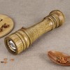 Unique Bargains Wooden Home Kitchen Hand Crank Twist Salt Spice Container Mill Grinder Shaker Bronze Tone - image 2 of 4