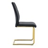 Infurnic Dining Chairs Set of 4 Uniquely Designed Chairs, Suitable for Offices, Restaurants, Kitchens, Conference Rooms, Black, 15.7"*16"*37.4" - 4 of 4