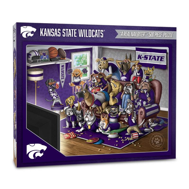 NCAA Kansas State Wildcats Purebred Fans &#39;A Real Nailbiter&#39; Puzzle - 500pc, 1 of 4
