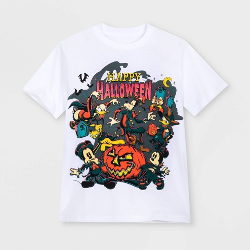  Disney Halloween Mickey Pumpkin Head T-Shirt : Clothing, Shoes  & Jewelry