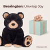 Bearington Woody The Black Bear Plush, 10.5 Inch Bear Stuffed Animal - 4 of 4