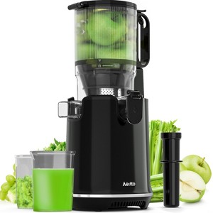 AeittoMax5 Cold Press Juicer – 5.3" Large Feed Chute, 1.7L Capacity, Slow Masticating for Maximum Nutrients, Easy to Clean (Black) - 1 of 4
