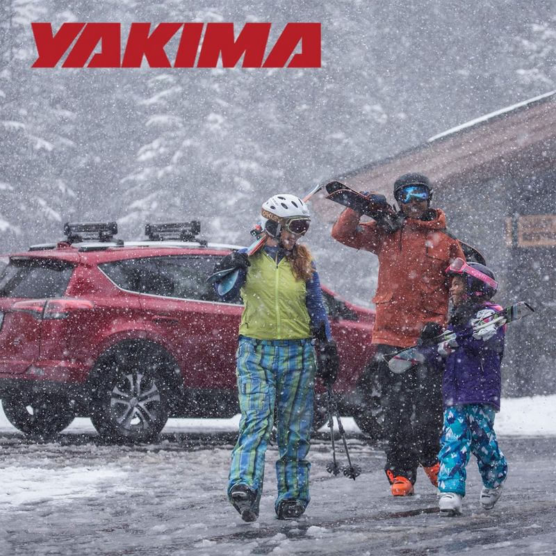Yakima FreshTrack 4 Universal Car Roof Top Mount Cargo Rack for Skis and Snowboards with Integrated SKS Locks and SkiLift Attachment, Black, 5 of 7