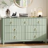 54" Fluted 7-Drawer Dresser - Modern Wood Storage Cabinet for Bedroom & Living Room - 3 of 4