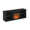 Furinno Classic Fireplace TV Stand Entertainment Console Media Center W/18" Electric Fireplace for TVs up to 60",Americano - 4 of 4