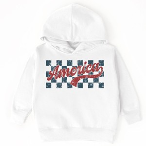 The Juniper Shop Checkered America Retro Toddler Hoodie - 1 of 4