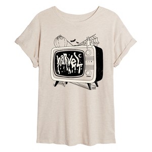 Women's - Marvel - Tv Logo Oversized Graphic T-Shirt - 1 of 4