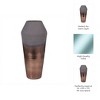 Glam Glass Vase - Metallic Finish, Textured Design, Modern Decorative Accent for Home & Office, Living Room & Bedroom Decor - 4 of 4