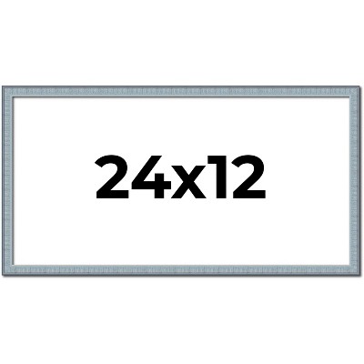 PosterPalooza | Panoramic Textured Blue Picture Frame - UV Acrylic, Foam Board Backing, Hanging Hardware