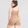 Whizmax Womens Yoga Romper Ribbed Athletic Jumpsuits One Piece Bodysuit Square Neck Tank Tops Exercise Unitard,M,Apricot - 3 of 4
